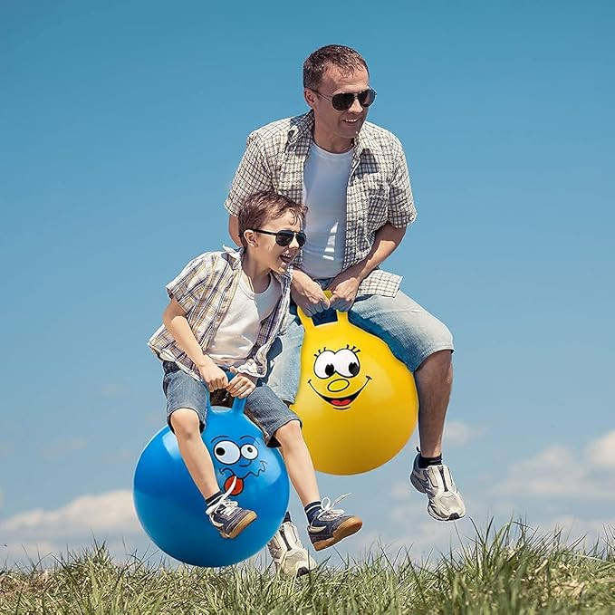 Bouncing Ball Inflatable Exercise Ball Jumping Ball Bouncy Ball Handle Ball for Kindergarten Children