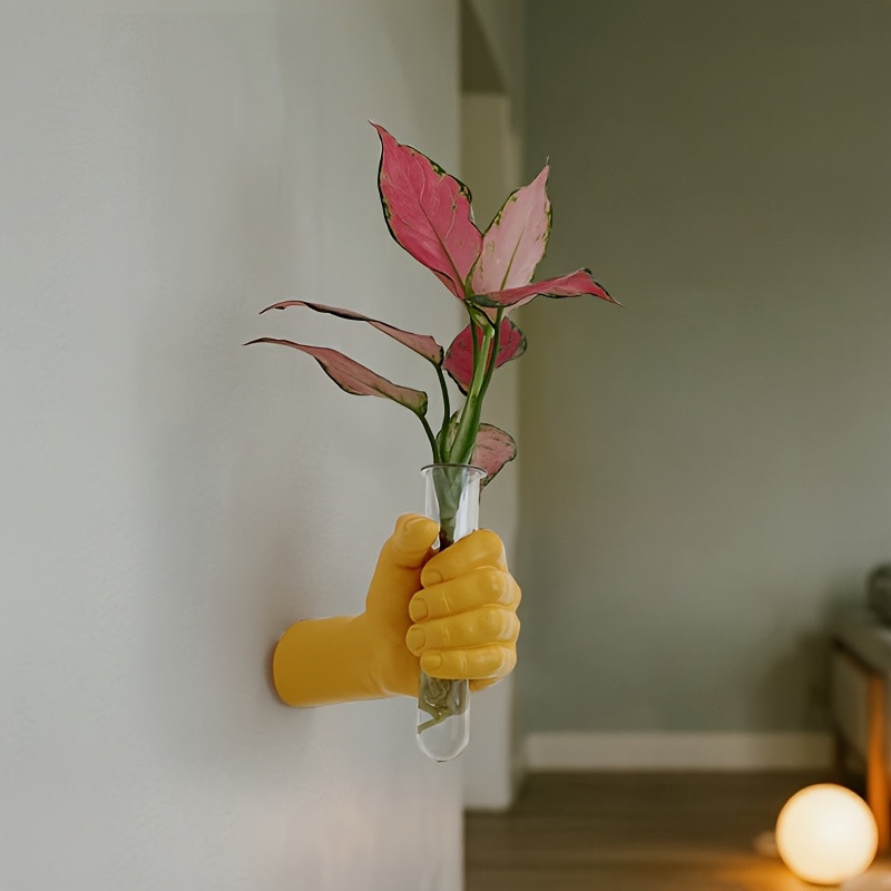 Hand-Holding Design Wall-Mounted Flower Holder